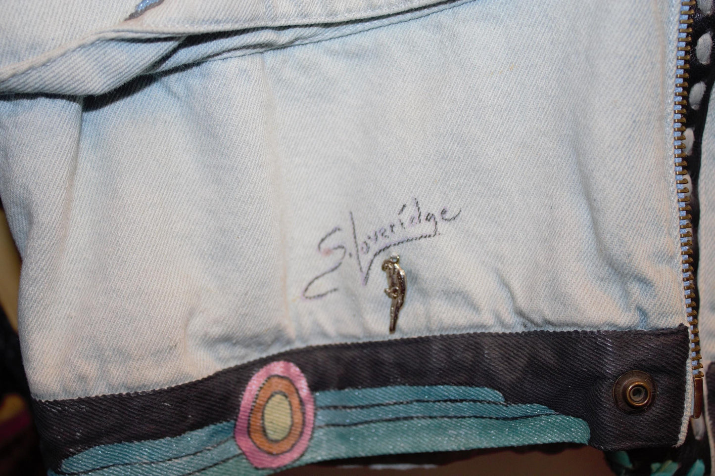 Baja Daze - Customized Hand Painted Vintage Denim Jacket