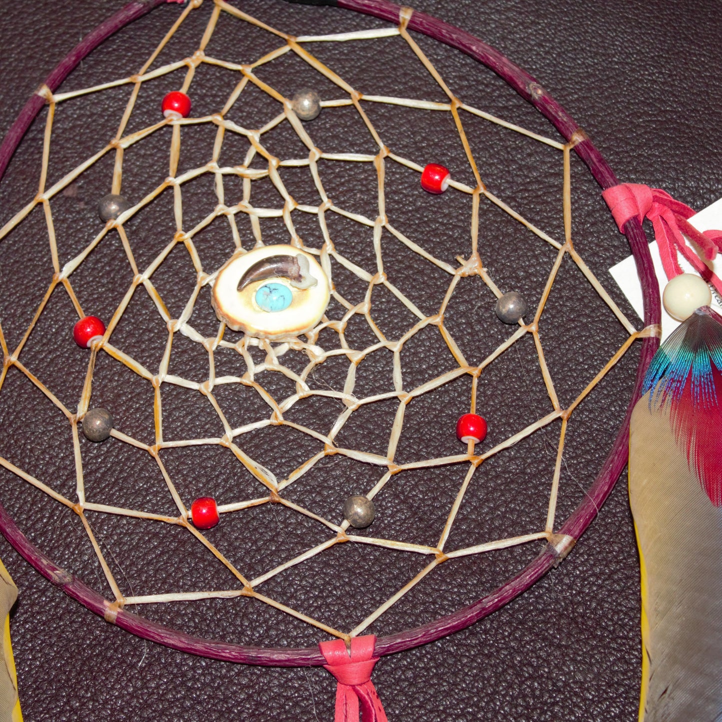 6.5" Golden Macaw Dream Catcher