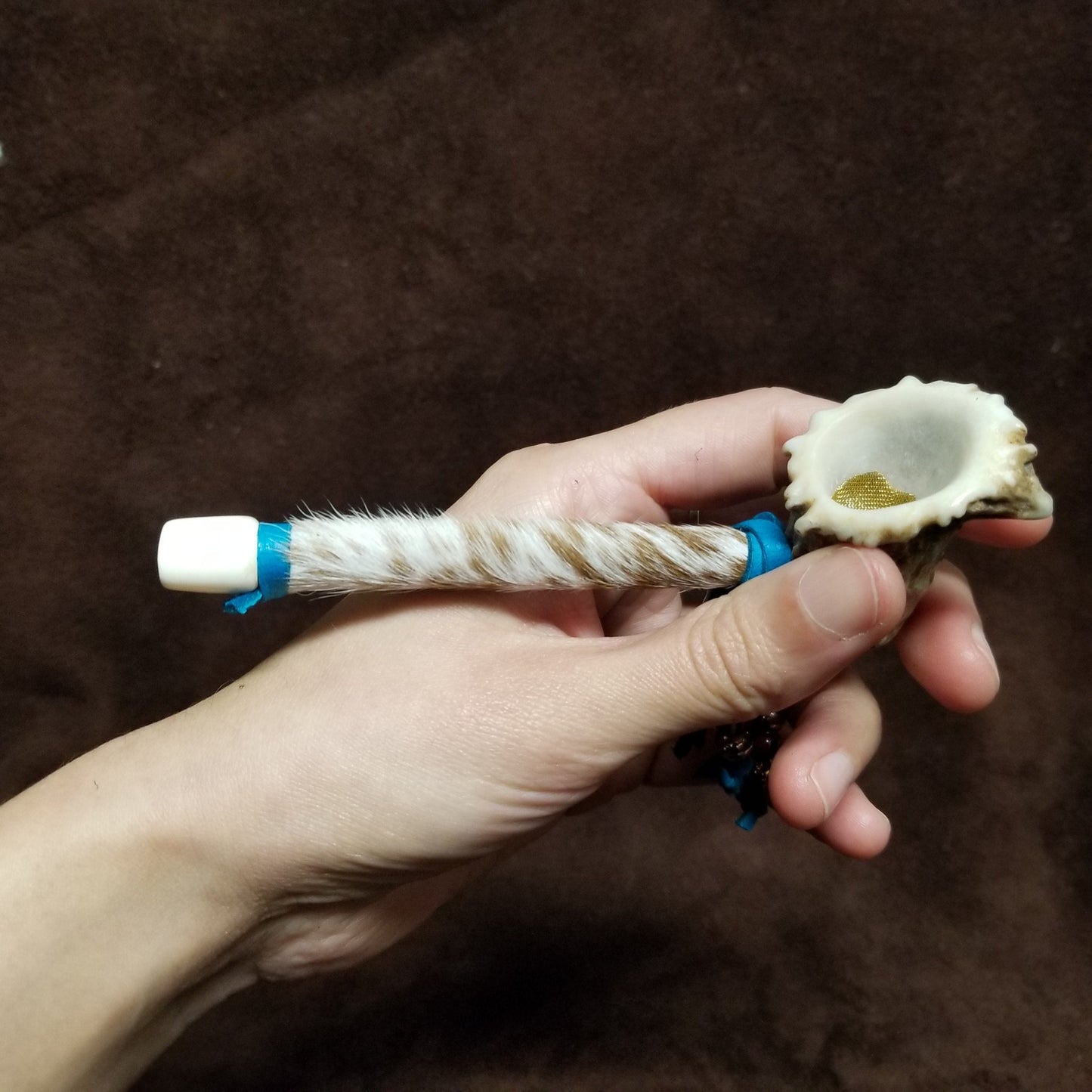 Handmade Peace Antler Peace Pipe