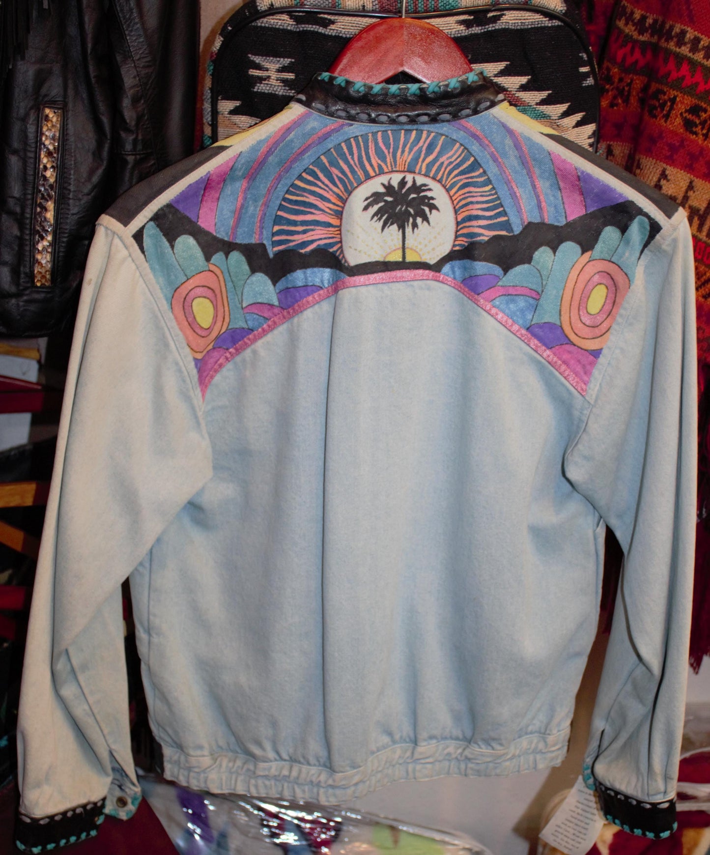 Baja Daze - Customized Hand Painted Vintage Denim Jacket